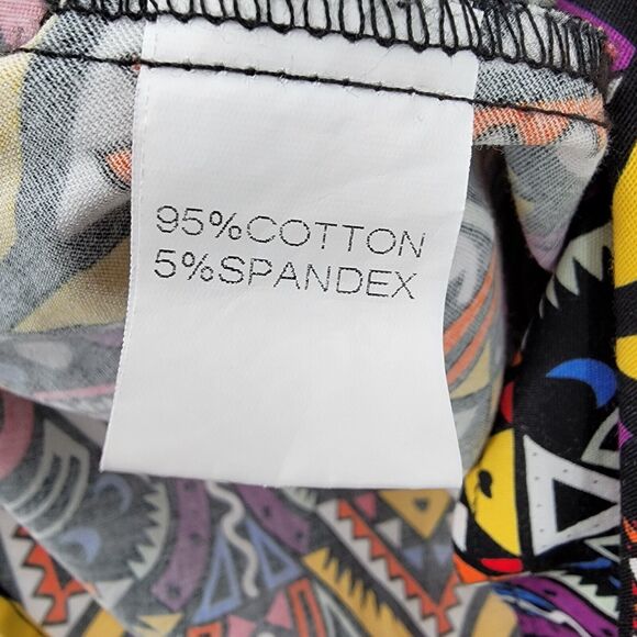 Hanpceirs Dress Womens Medium Geo Print Swing Colorful Zip Back Retro Cocktail - Picture 10 of 13